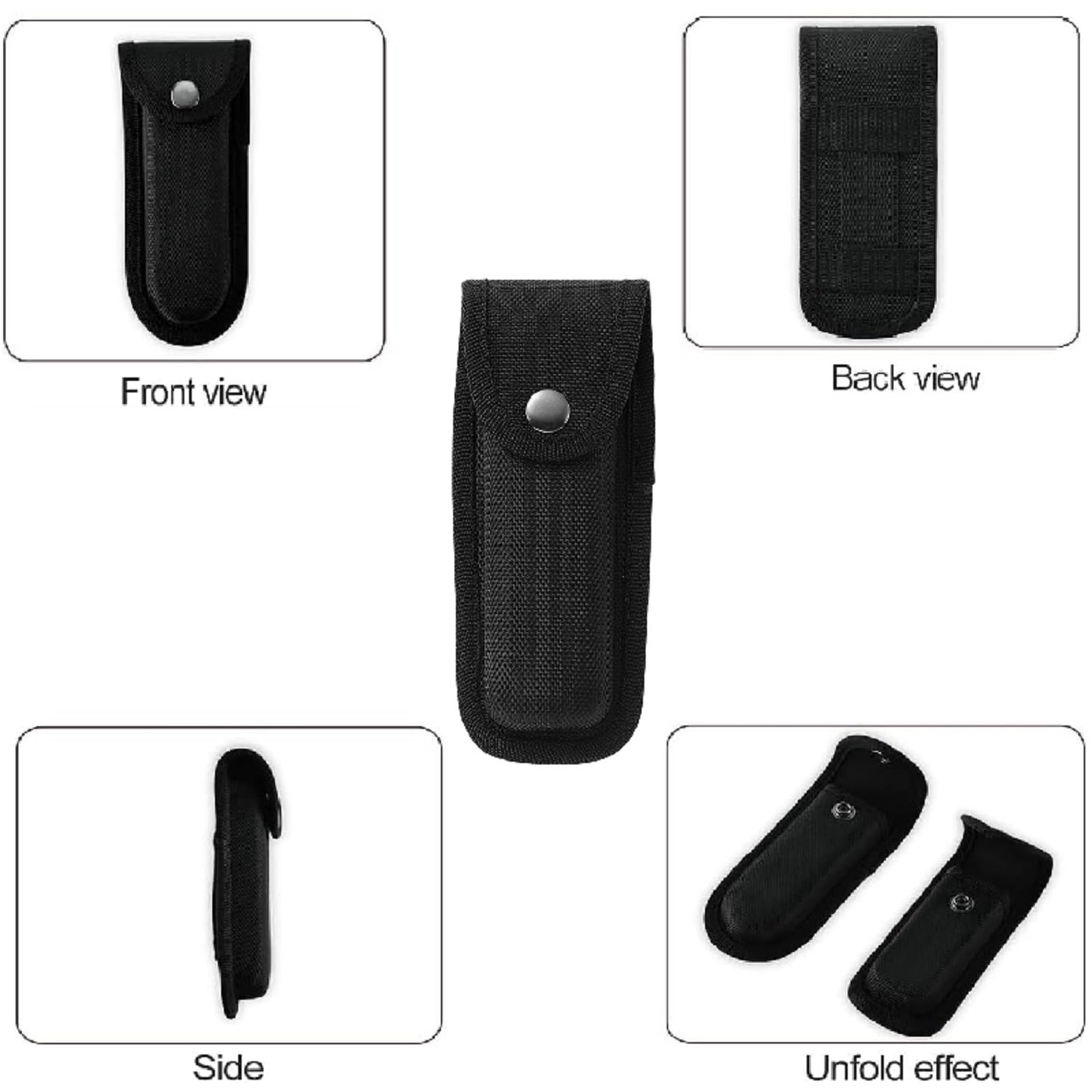 Porta Coltello Da Cintura,Borsa Per Coltelli Pieghevole,Fodero Coltello in Tessuto Oxford,Fodero per Coltelli Tascabili,Guaina da Caccia Custodia,2 Pcs Custodia per Coltellino per Caccia All'Aperto