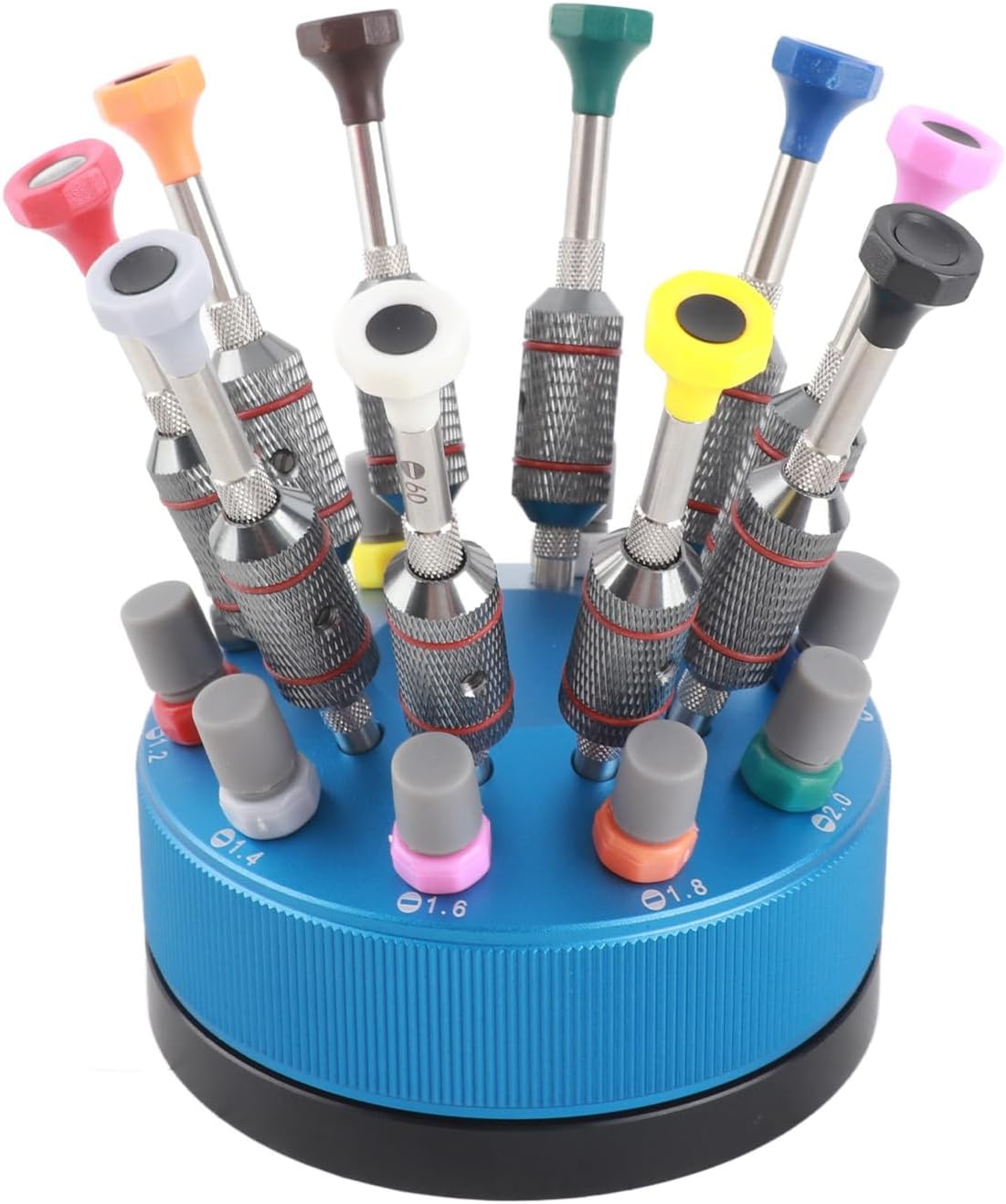 Screwdriver Sets, 10pcs Professional Watch Glasses Home Screwdriver Set Watch Repairing Tool with Base