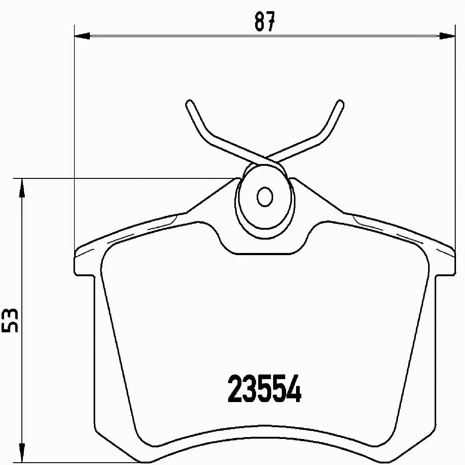 Brembo P85017 Plaquettes de Frein Arrière