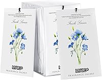 MYARO 12-Pack Fresh Linen Scented Sachets for Drawers, Closets, Cars - Odor Eliminator & Fabric Refresher Gift Set