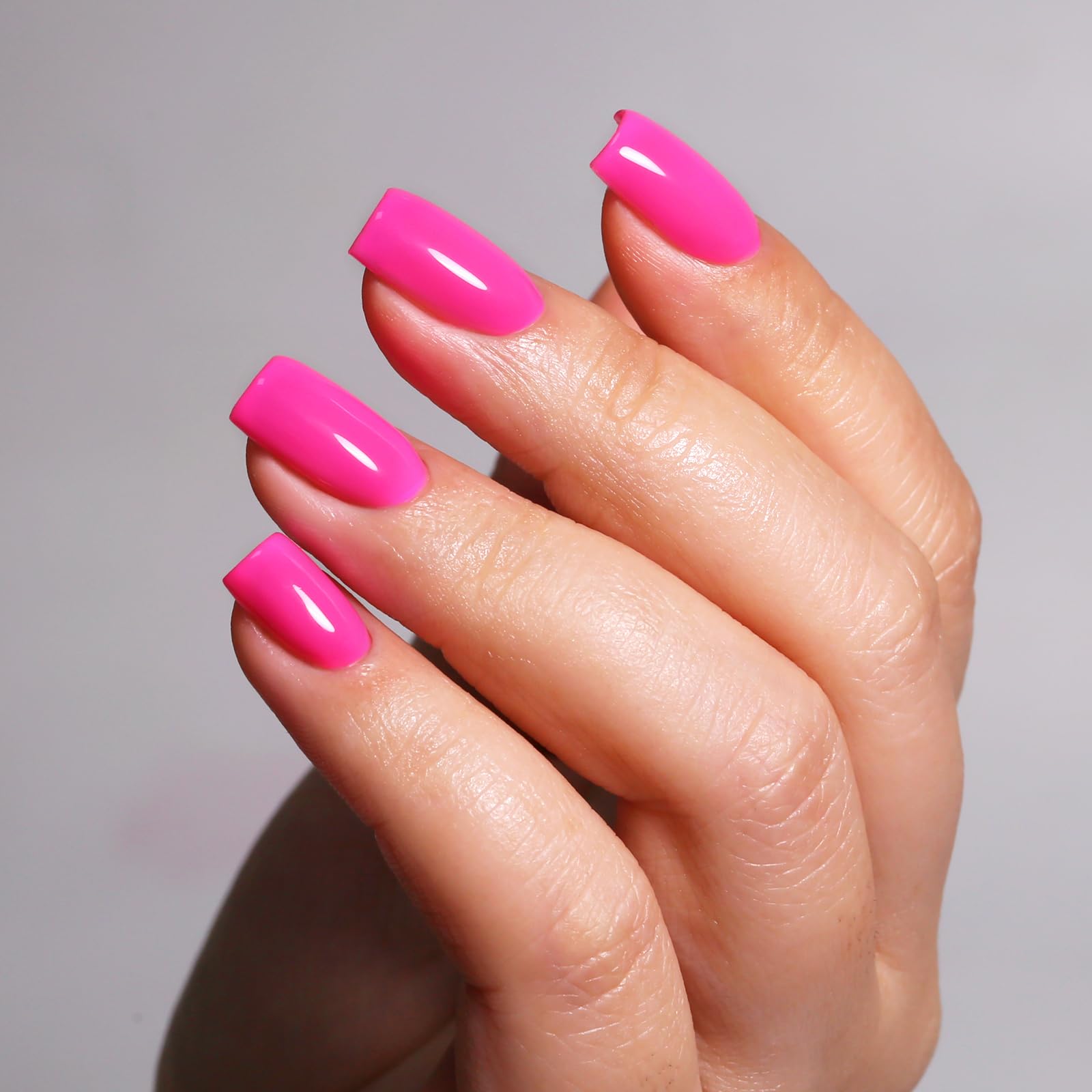 Ozzeal Neon Gel Polish, 15ML Neon Pink Gel Nail Polish Spring Summer Soak off LED UV Art Starter Manicure Salon DIY Design — view 3