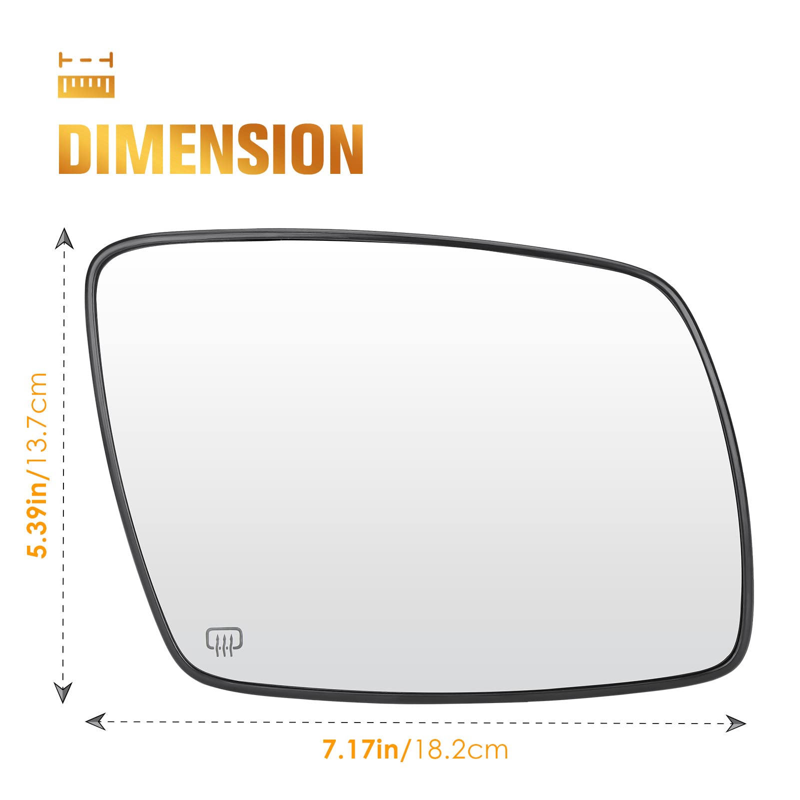 Amazon.com: Left & Right Side Heated Mirror Glass Fits for Dodge