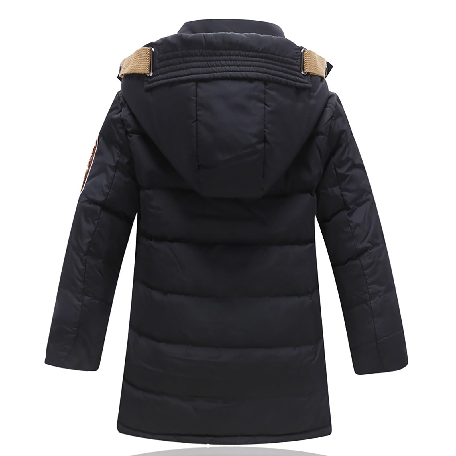 OBiQuzz Chaqueta de invierno para niña: chaqueta de forro polar larga abrigo de invierno cálido sudadera con forro polar chaqueta con capucha resistente al viento chaqueta de color sólido para