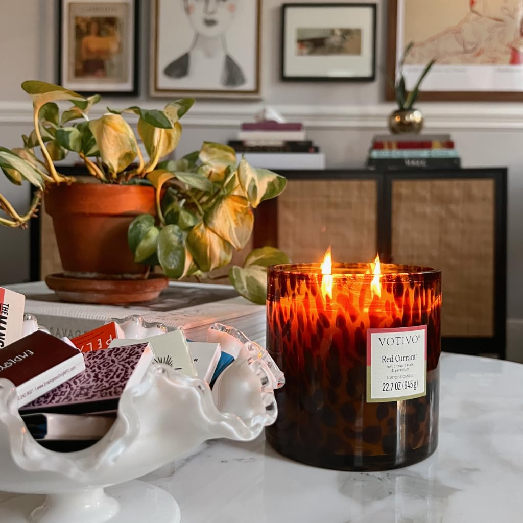 Amazon.com: Votivo Red Currant Tortoise Scented Candle | 22.7 oz