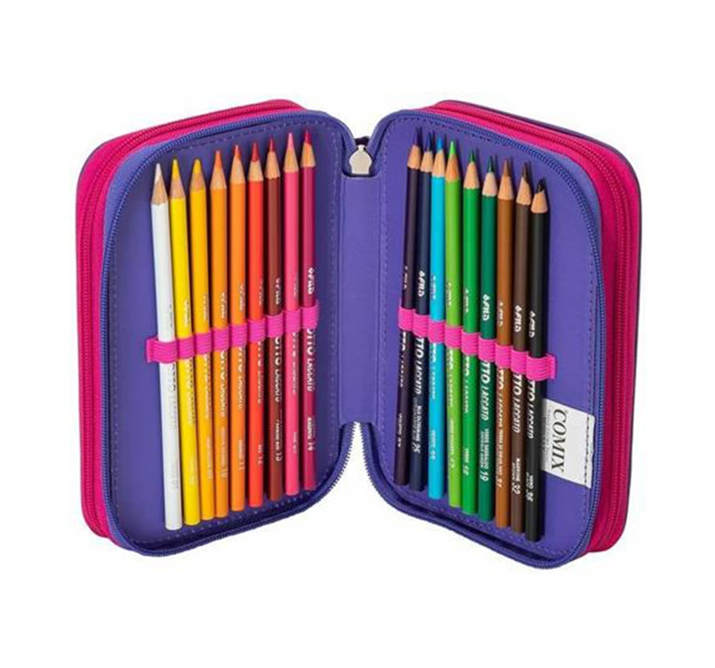 Comix Bright ASTUCCIO CORREDO 3 ZIP BUBBLES GIRL