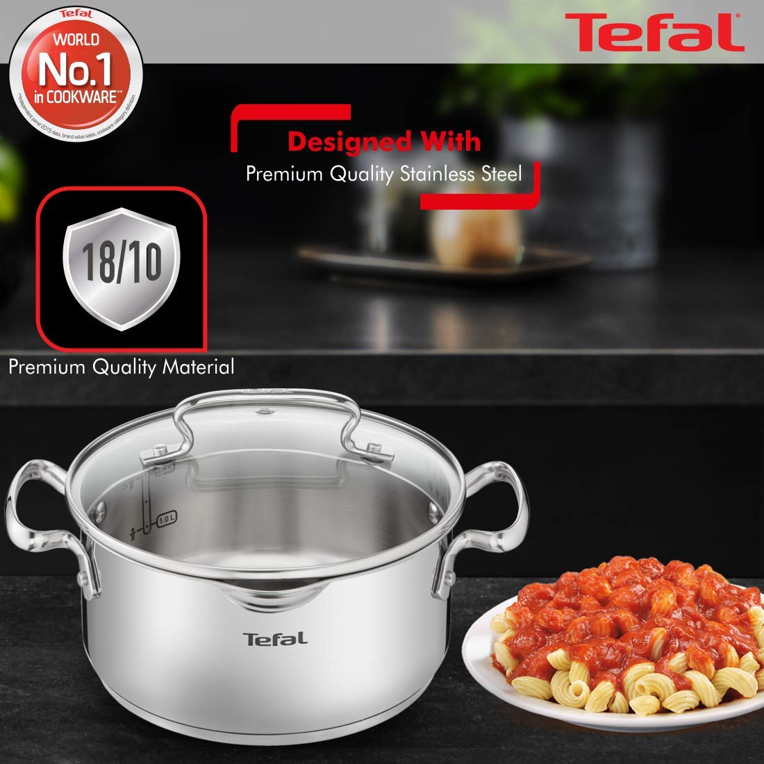TEFAL DUETTO+ G7194655 CACEROLA ACERO INOXIDABLE