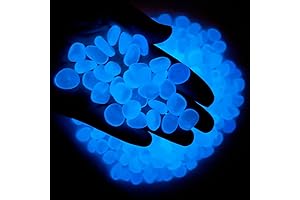 Glow in Dark Blue Landscape Rocks: Illusionary Aquarium/Walkway Luminance