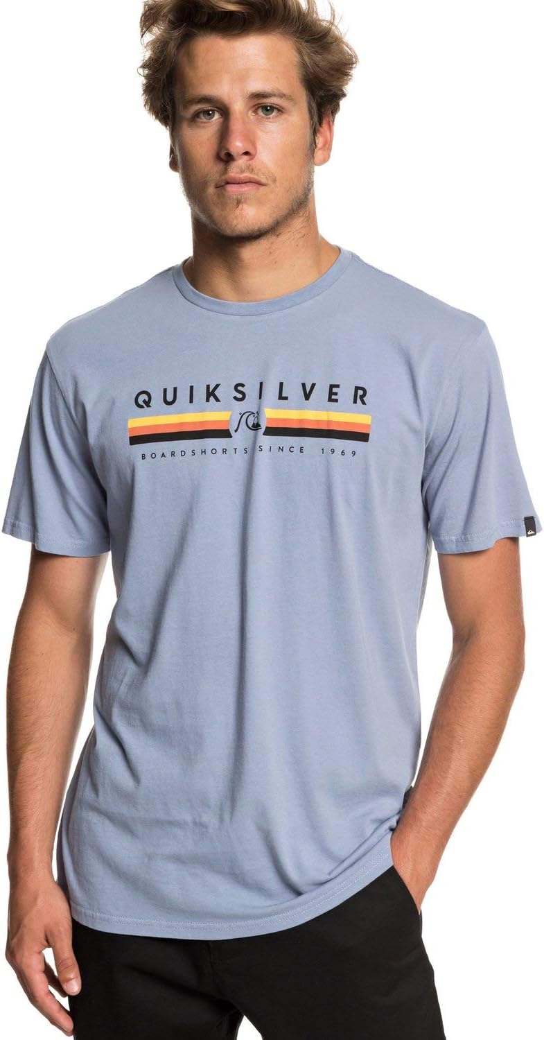 Quiksilver Get Bizzy Short Sleeve T-Shirt in Stone Wash - Small