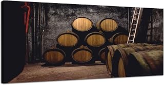 Large Canvas Wall Art for Bedroom Wine Aging Process Framed Art Prints Wall Decor for Bathroom Ready to Hang Western Home Decor 30''x60''