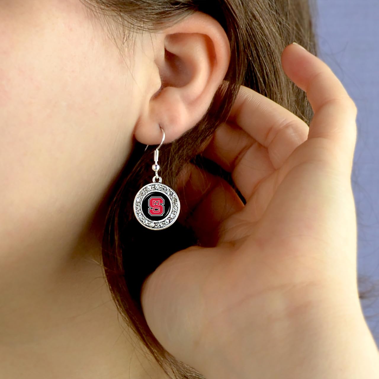 North Carolina State Wolfpack Abby Earrings Jewelry Gift Licensed NC State