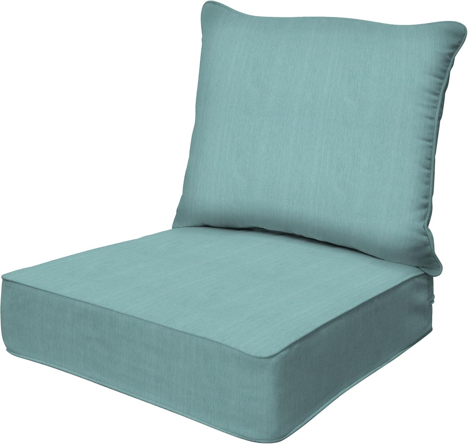 Coussin de jardin imperméable pour canapé de terrasse et fauteuil d'extérieur grand confort