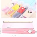 HUCI Mini Hair Straightener for Women, Multicolor, Mini Professional Flat Iron gallery image