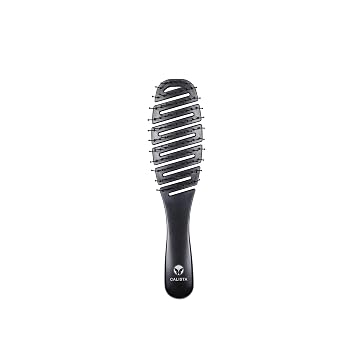 CALISTA Smoothie Mini Hair Brush, Wet or Dry Detangler, Travel Size, Black