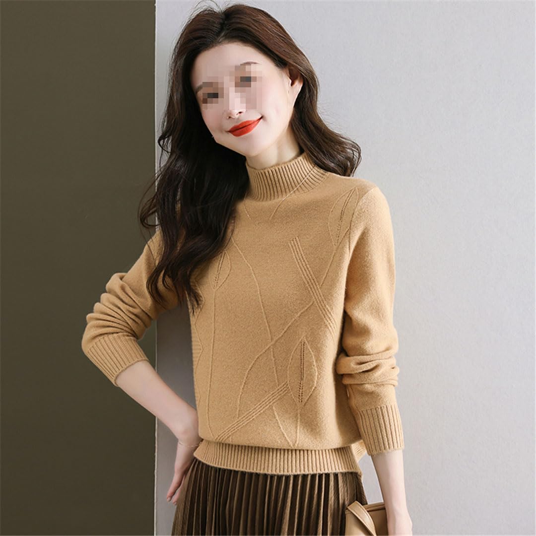Maglioni in cashmere girocollo a maniche lunghe da donna