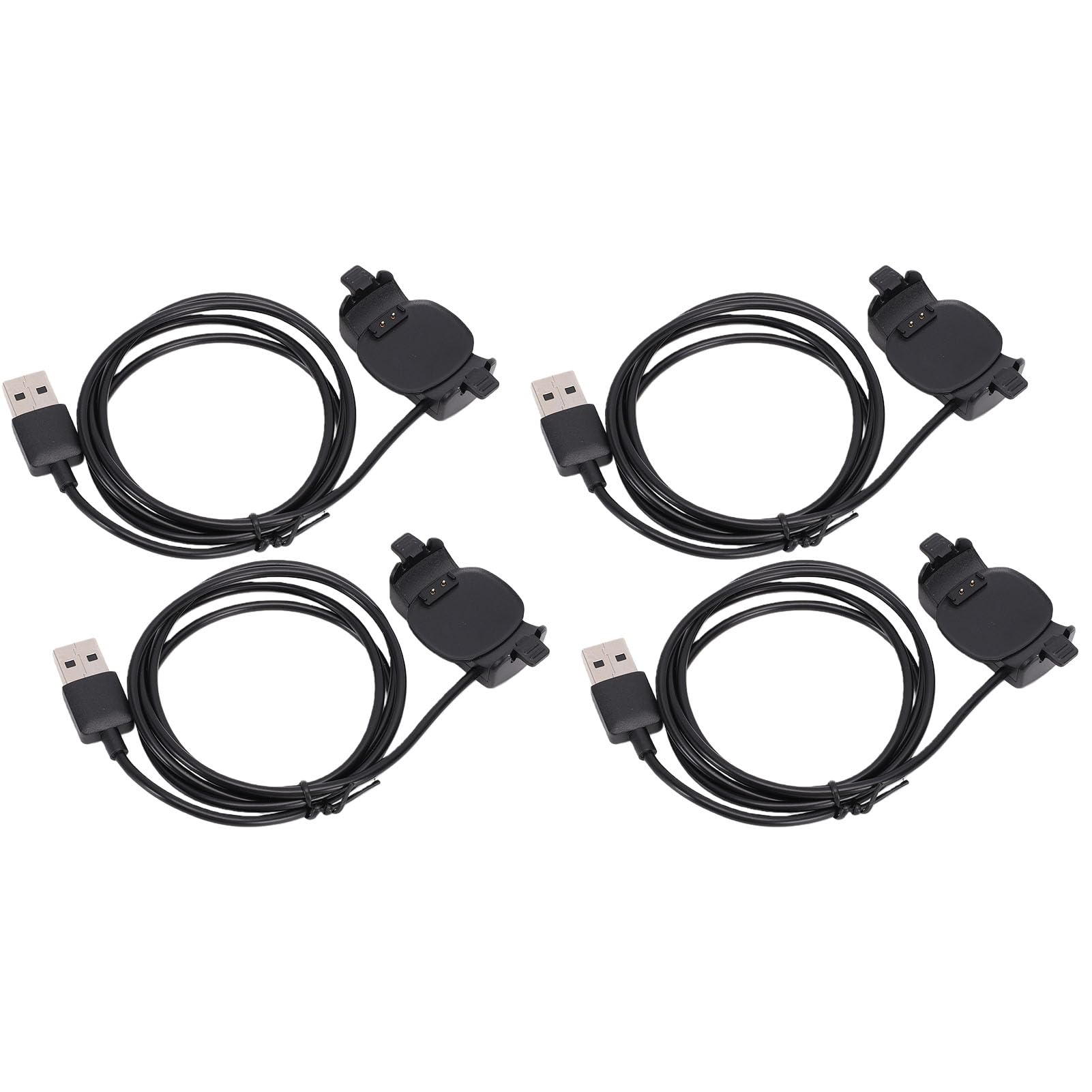 Bewinner Câble de Chargeur de Montre Intelligente Compatible avec Plus, Câble de Charge Magnétique USB A, Cordon de Charge de Remplacement de 3,3 Pieds avec Puce Intelligente, (4PCS)