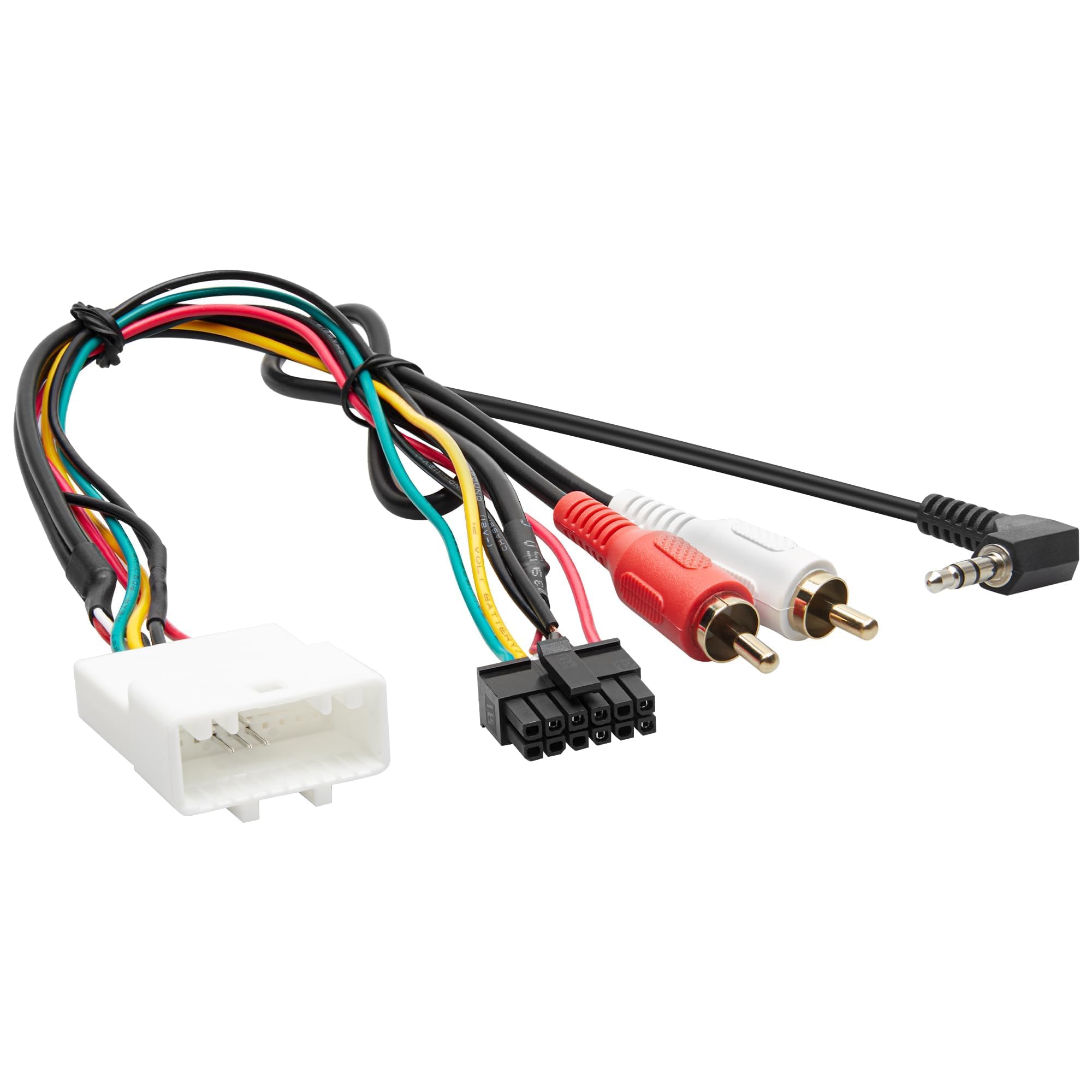 RED WOLF Steering Wheel Control Wire Harness with RCA Compatible with Toyota 2006-2012 Rav4 Tacoma Tundra, 2005-2010 Lexus ES330 GX470, 2012 Scion xA xD, OEM SWC Retain Add-on Aftermarket Radio