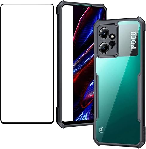 Guizzcg Funda para Redmi Note 12 4G Ultra Delgada Cubierta Ligera Suave TPU Bumper + Acrílico Transparente Silicona Elástica EDG Bolsas de Aire de