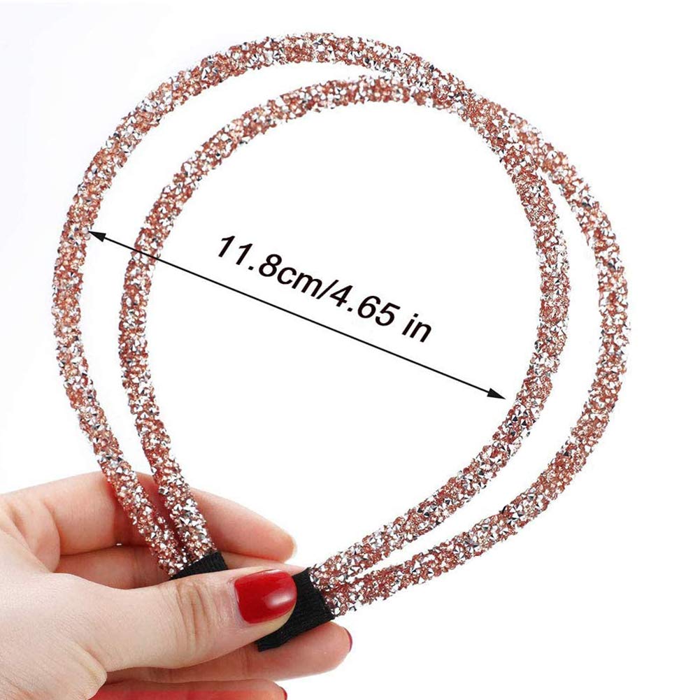 Moda donna brillanti fasce per capelli con strass fasce per capelli in cristallo pieno di lusso per ragazze cerchi per capelli con Glter per feste copricapo con castone personale  200000297