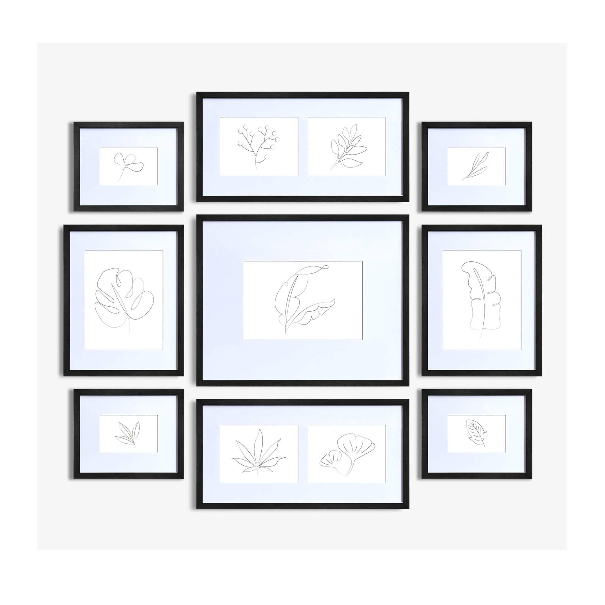 Nielsen 9 Piece Picture Frame Set/gallery Wall For 11 PhotosBlack from B&Q