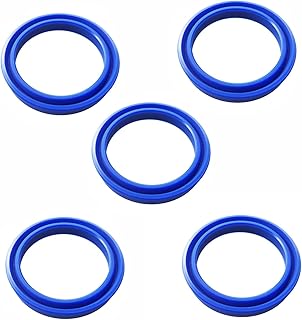 Seal Washer 5pcs 40 * 48 * 8 40 * 50 * 8 U Cup Lip Cylinder Piston Hydraulic Rotary Shaft Rod Ring Gasket Wiper Oil Seal, Polyurethane UN Oil Seal Gasket Lip (Size : 5Pcs 40x50x8)