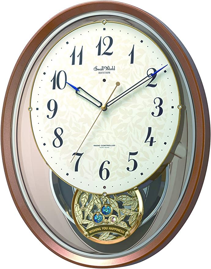 Amazon.co.jp: リズム 掛け時計 電波時計 （包装・文字盤面名入れ