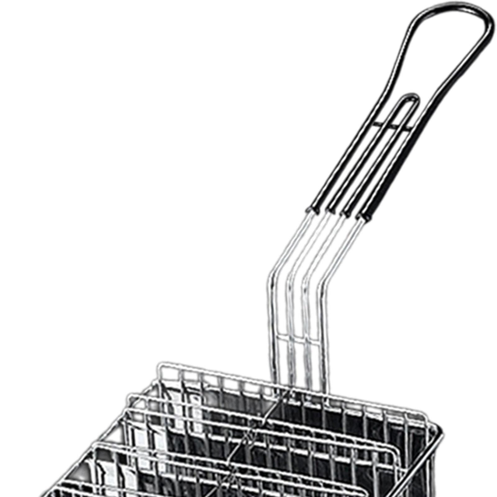 Gralara Cestino per taco, cestello porta taco per friggitrice, con impugnatura, tortillas, supporto per frittura, supporto per contenitore per cestello fritto, 8 griglie