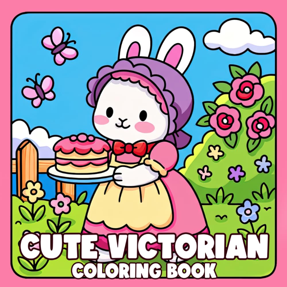 Cute Victorian Coloring Book: Blissful Vintage Fashion Animals Coloring pages featuring Cute Creatures in Historical Costumes and Cozy Retro Scenes for Everyone seeking Heartfelt Relaxation