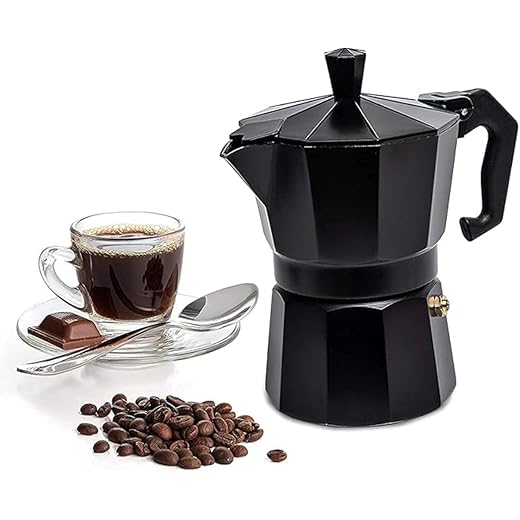 KRISHNPRIYA Alluminium Italian Style Stovetop Coffee Maker M