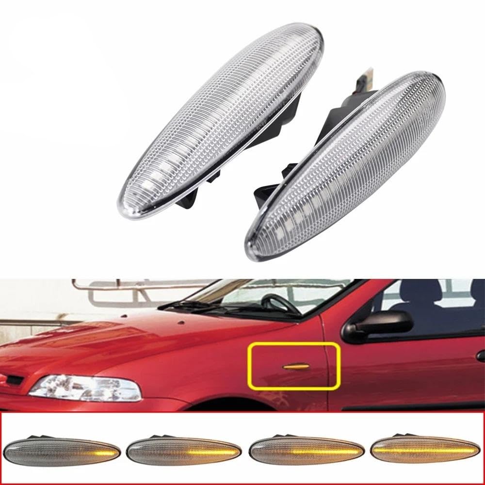 Per Fiat Per Palio Albea Croma II Bravo Marea Dinamico Auto Lampeggiante Indicatore Laterale Indicatori Di Direzione Lampada 1995-2001 Freccia Laterale