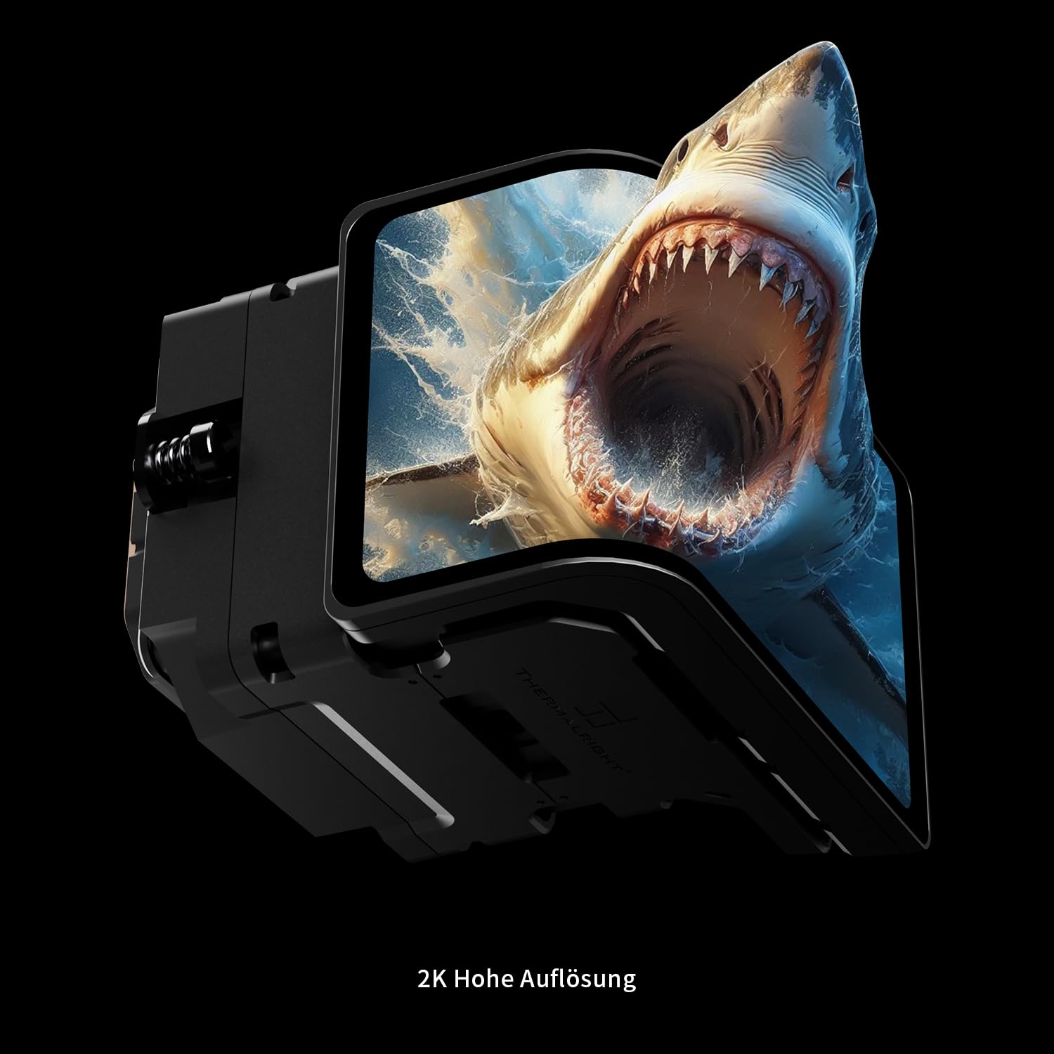 TR-Wonder Vision 360 TURBO ARGB Black AIO CPU Kühlung,CPU Wasserkühler System,6,67in gebogener Bildschirm mit 2400x1080 Auflösung,für AM4/AM5,LGA1851/1700, 7: 3 Bildschirmverhältnis für 3D