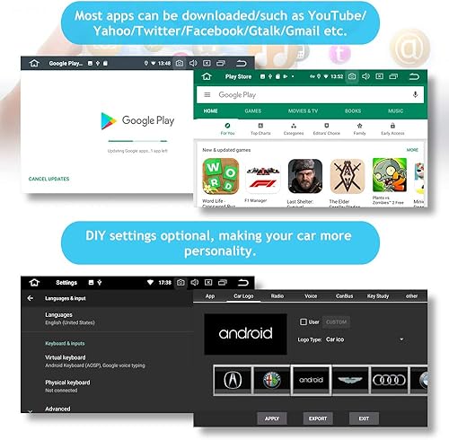 Miniatura 5 de SYGAV Android 10 para 2018 2019 Toyota Prado Radio Estéreo Carplay Android Auto Pantalla Táctil GPS Navegación Unidad Principal Reproductor de Video