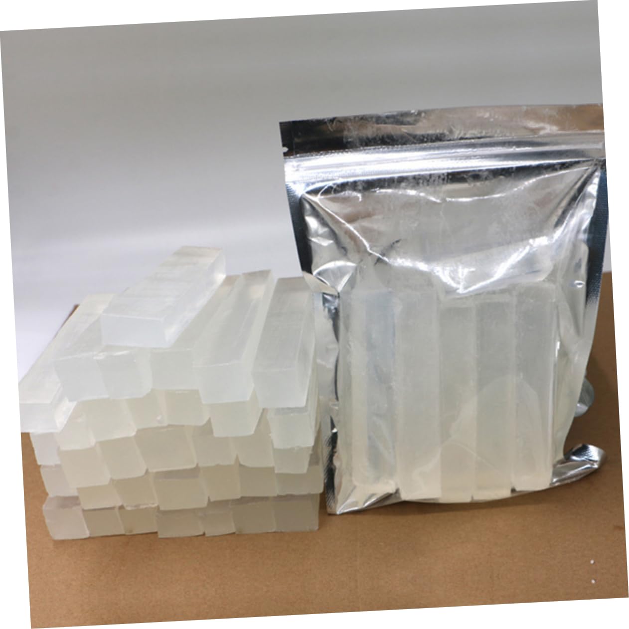 Housoutil 3 Borse Base di Sapone Naturale Trasparente per Base di Sapone Fatta Mano Ingredienti Naturali