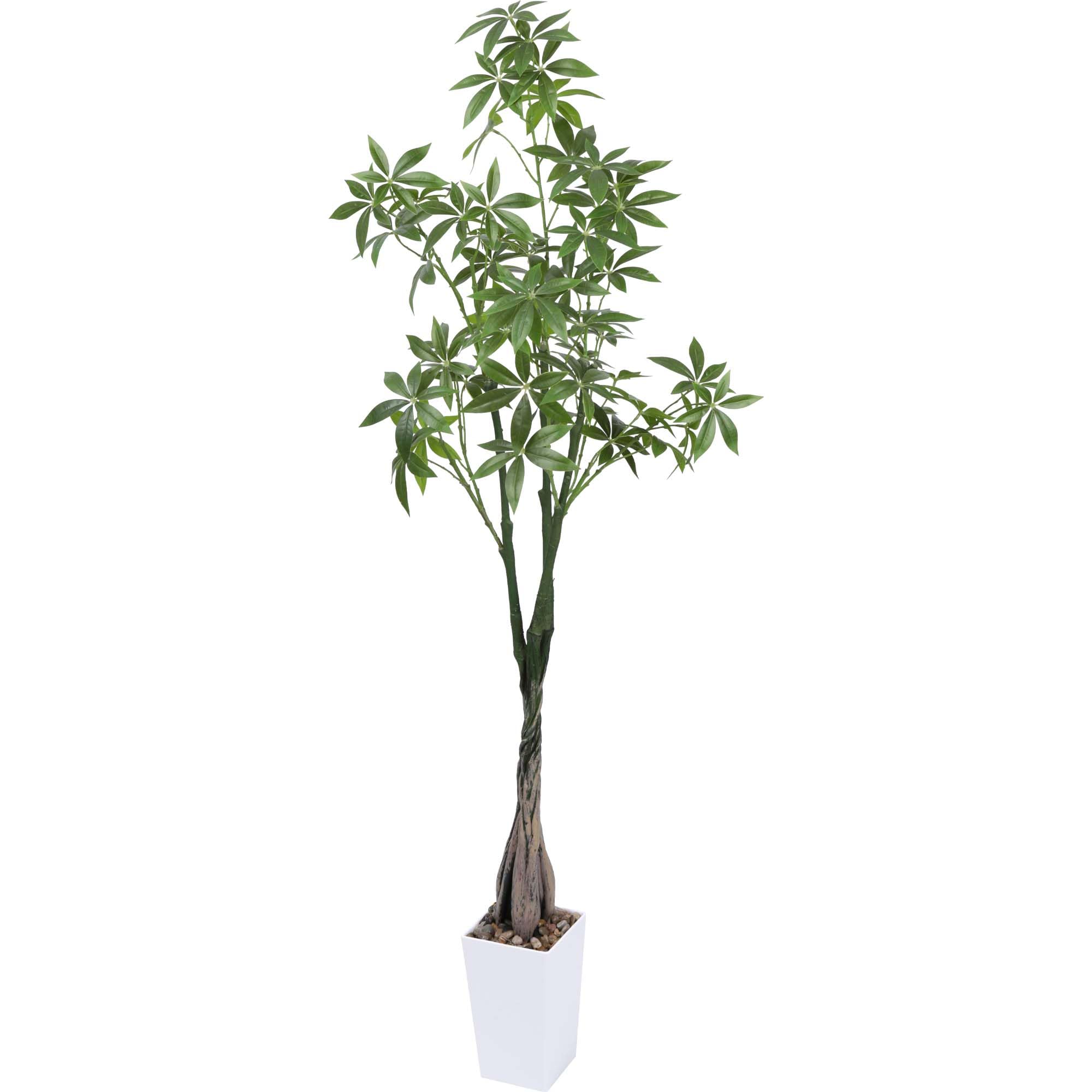 Amazon｜フェイクグリーン 人工観葉植物 観葉樹 造花 パキラ 高さ138cm