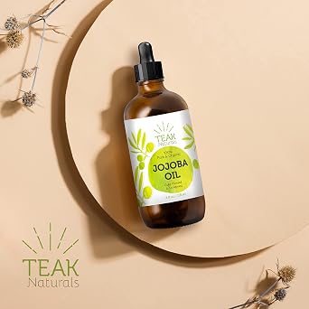 Cold Pressed Organic Jojoba Oil - Natural Unrefined Pure Moisturizer for Skin, Hair and Nails - 4 Ounces