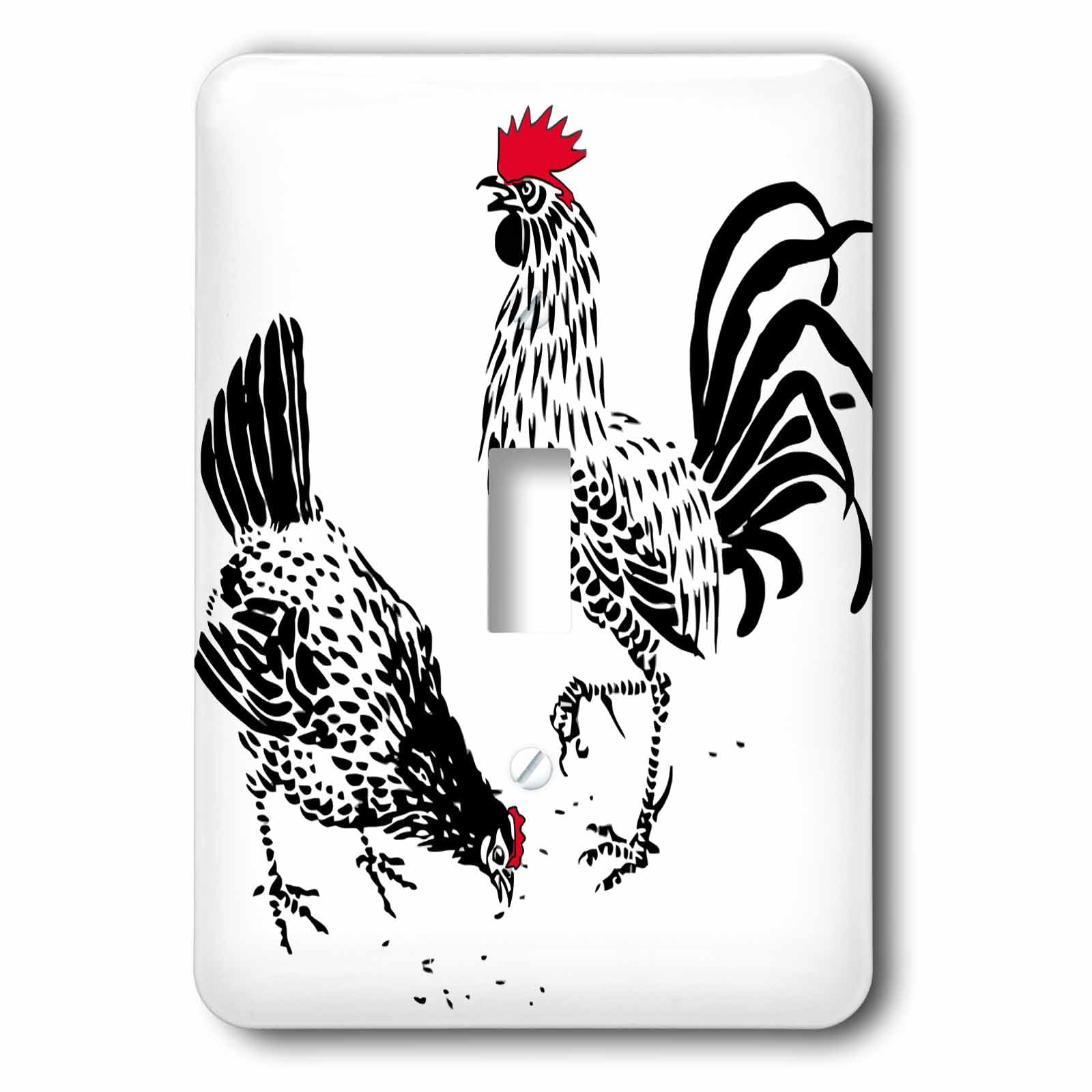 Interrupteur à bascule unique de poule pour rénover une cuisine rustique