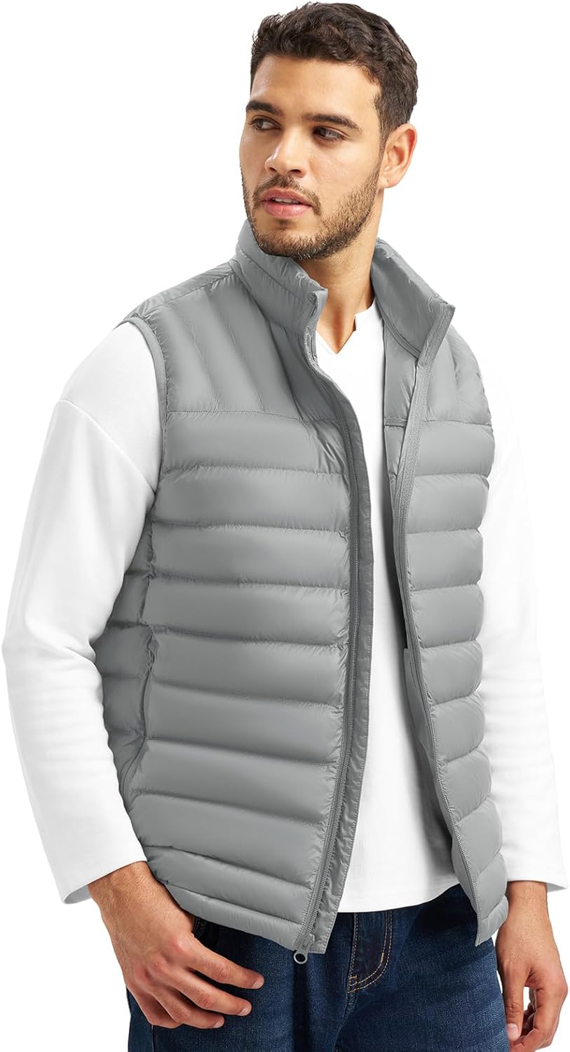 TBMPOY Men's Lightweight Packable Puffer Vest Sleeveless Puffy Outerwear Water-Resistant Bubble Jackets Work Casual Golf - Image 2