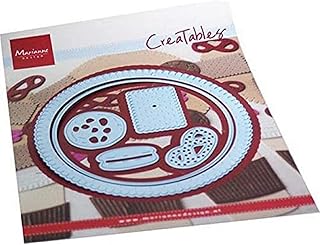 Marianne Design Creatables - Tapete para galletas, para proyectos de manualidades en papel, color azul claro, 9,8 x 9,8 cm