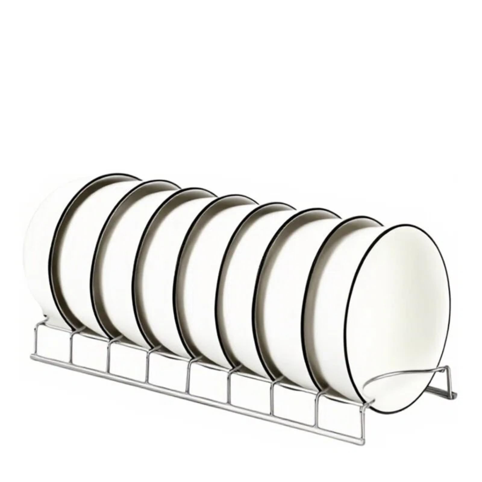 FCHXXDAD Stainless Steel Bowl and Dish Storage Desktop Drain Rack Kitchen Storage Bowl and Dish Storage Rack