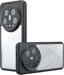 جراب حماية لموبايل شاومي 14 الترا من سيايج، جراب واقي خفيف الوزن من البولي كربونات والبولي يوريثين المقاوم للحرارة، جراب مضاد للصدمات، شفاف