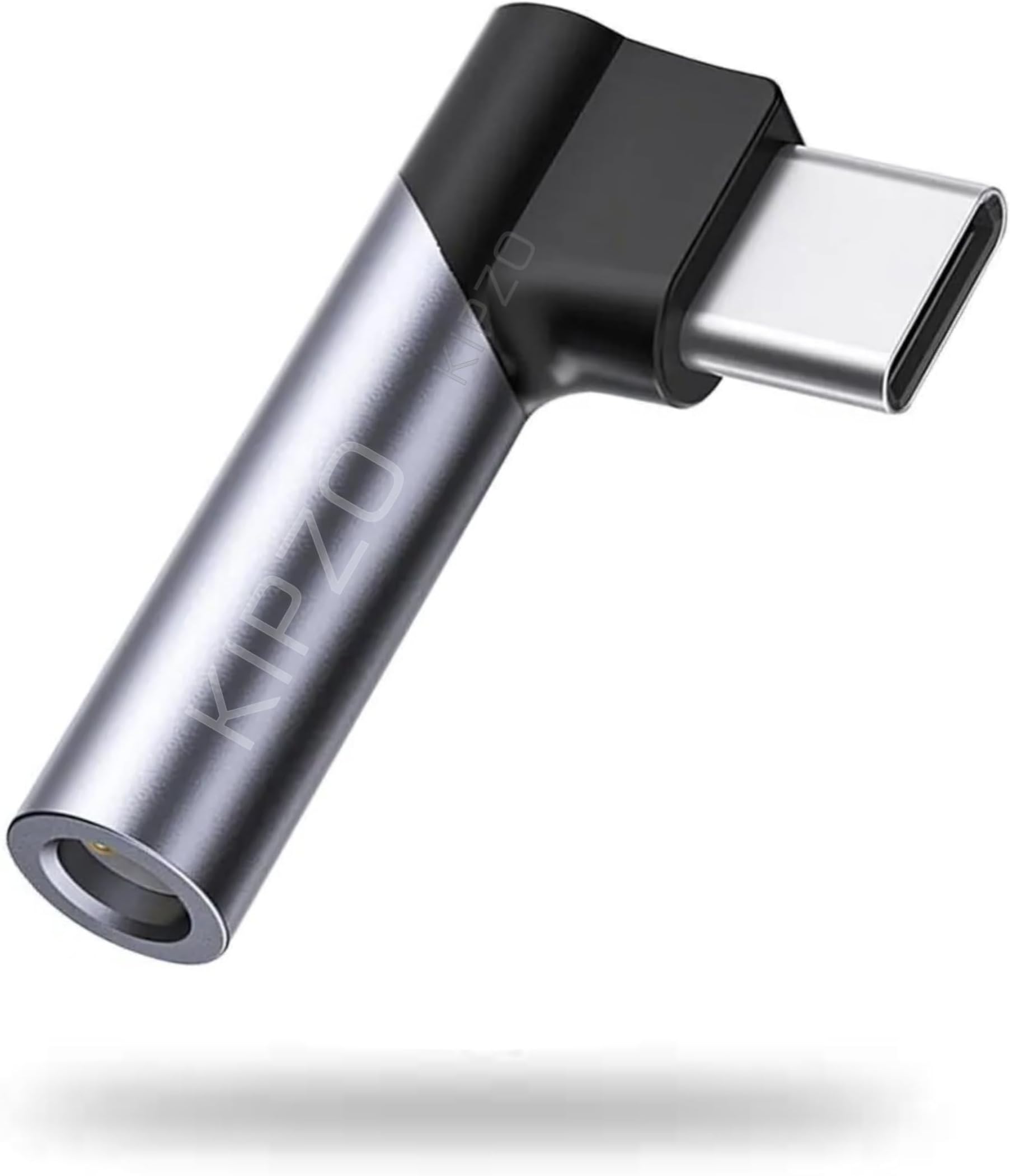 Grey Type c to 3.5mm Audio Connector Grey l Shape 90 Degree Right Angle for Gaming Listening to Music Calls for Android Audio Jack Converter Samsung Galaxy oneplus 9 with dac