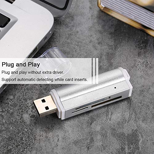 KKmoon All in One Card Reader USB 2.0 Mini portátil para SD/SD/TF/MS Duo/Micro MS (M2) / Ms Pro Duo