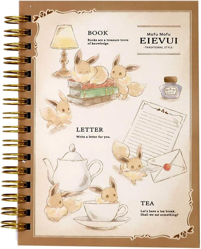 Amazon Co Jp ポケモン リング ノート A6 ダブル リングノート イーブイ アンティーク ポケットモンスター 文房具 オフィス用品