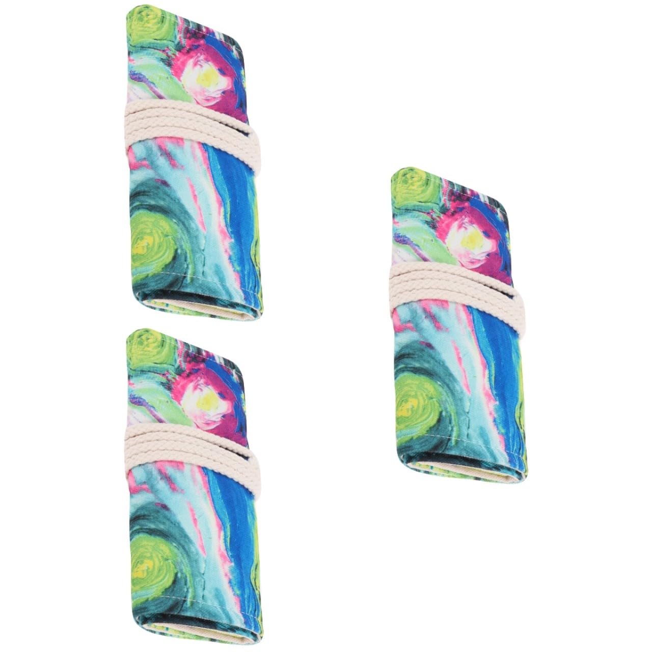 Trousse à crayons en toile Uonlytech grand format avec compartiments pour feutres et stylos