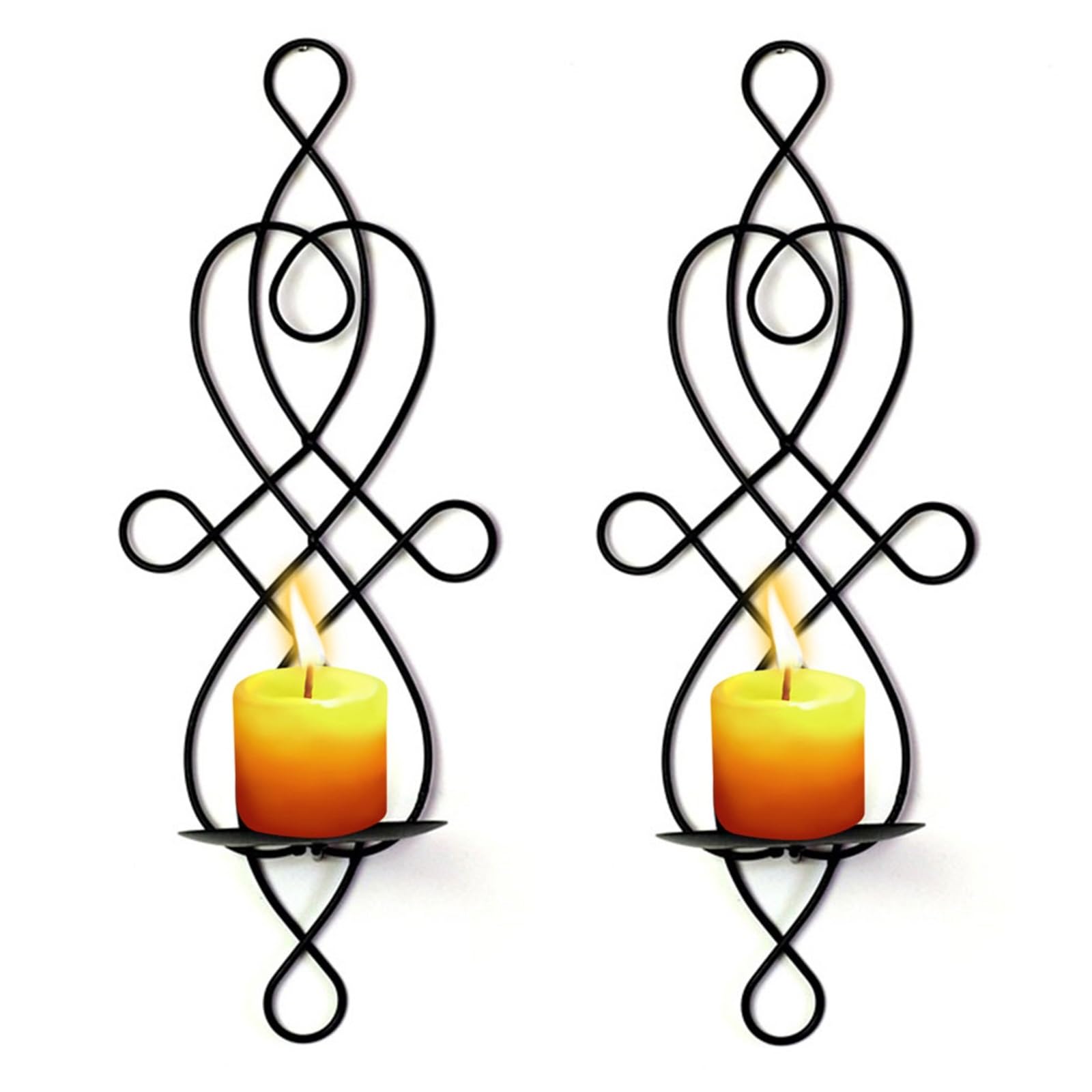 Wandkerzenständer 2 stücke Eisen Wand Hängen Kerzenhalter Metall Party Hochzeit Hause Abendessen Dekoration Kerzenständer Kerzenständer Für Wohnzimmer