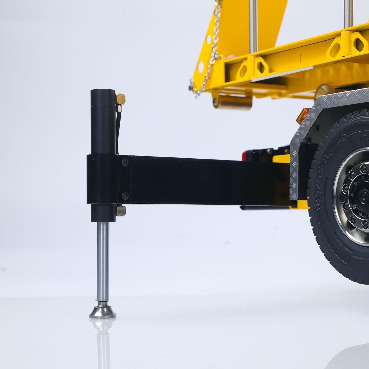 1/14 10X10 RC Hydraulic Crane Dumper Truck Flatbed Timber Tipper Construction Vehicle Model Metal 3-Speed Gearbox Light Sound for Adult Hobby