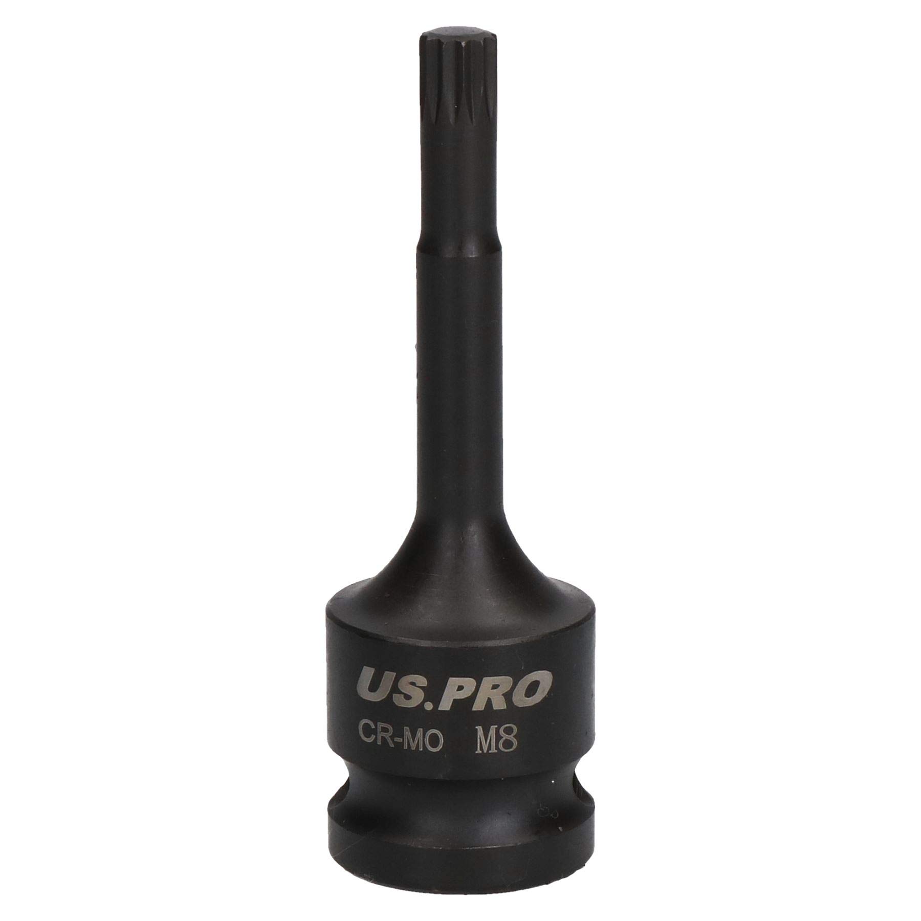 B&Q -  M8 X 78mm Spline Bit Triple Square Impacted Extra Long 1/2" Drive Male Socket