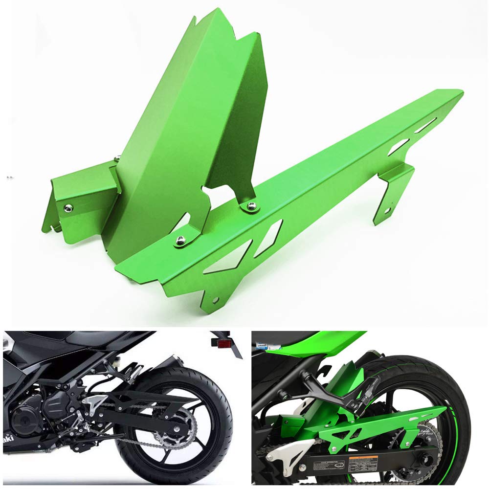 緑色のバイク用フェンダー