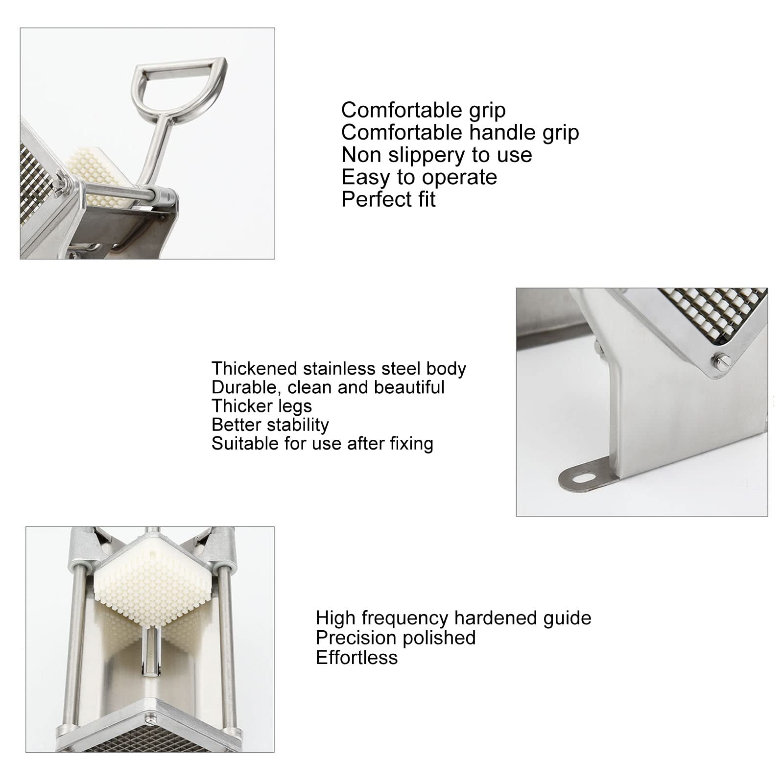 -frites professionnel robuste en acier inoxydable, équipement de cuisine commercial pour restaurants, chaînes de restauration rapide, durable, grande taille