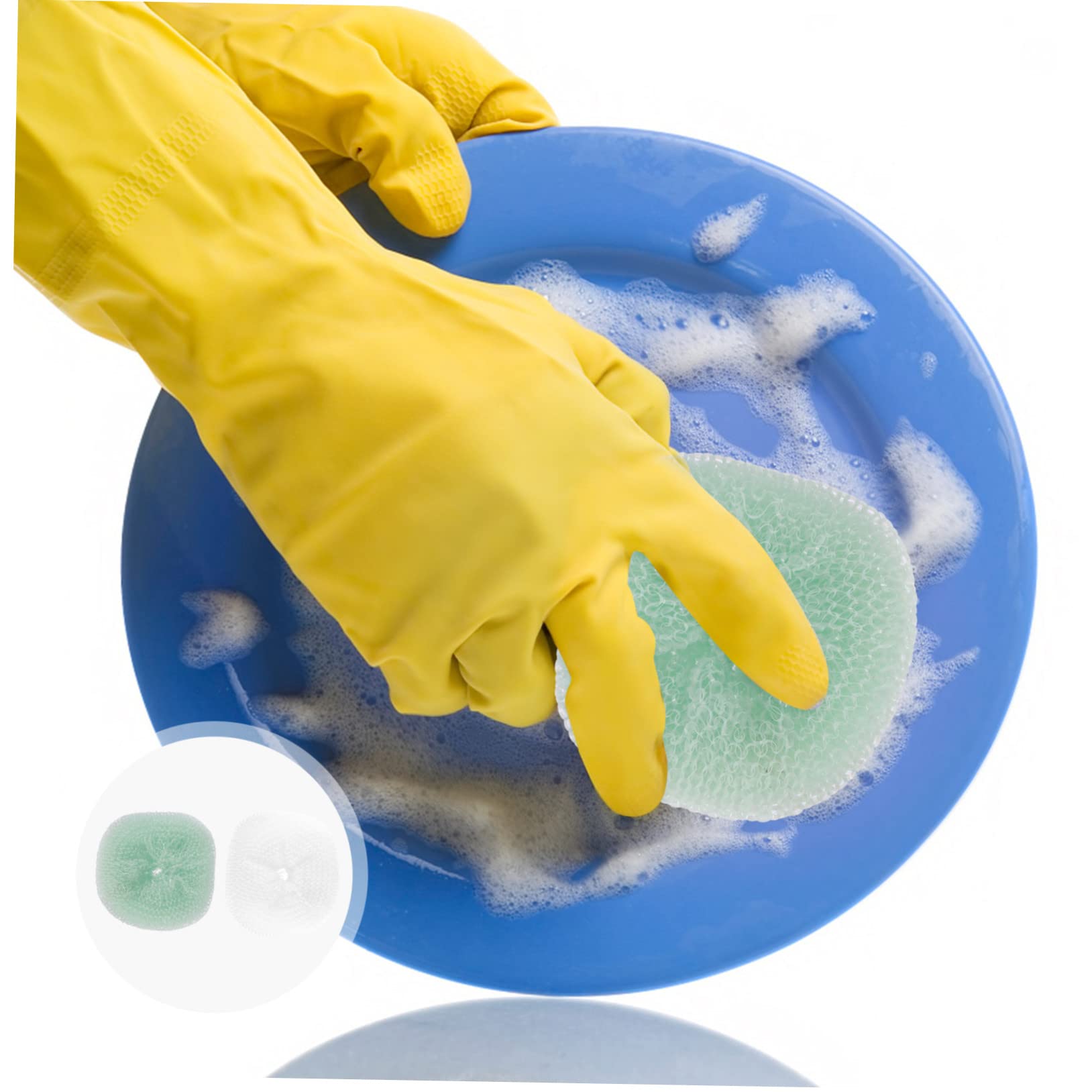 SHERCHPRY 3sets 12pcs Multi Functional Cleaning Balls for Dishes Pots and Bowls Durable Scrubbers Made with High Grade Material for Everyday Kitchen Cleaning Tasks 12pcs*3