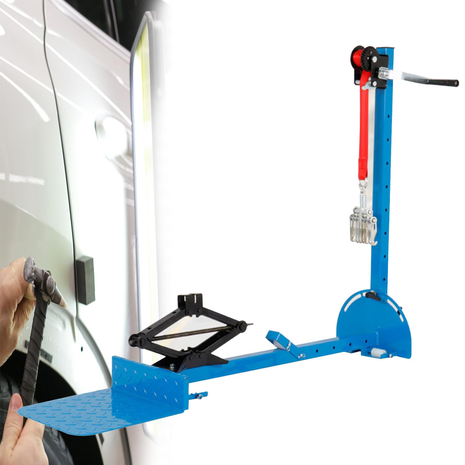 YXZYFPP Dent Removal Kit for Dent Repair Car Repair Dent Repair Puller Car Body Tools Dent Puller with Adjustable Work Table 600kg Pulling Force for Car Body Stretch Repair